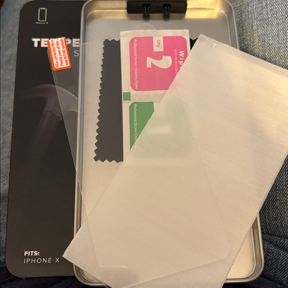 Altec Lansing Tempered Glass Screen Protector for iPhone X - Black